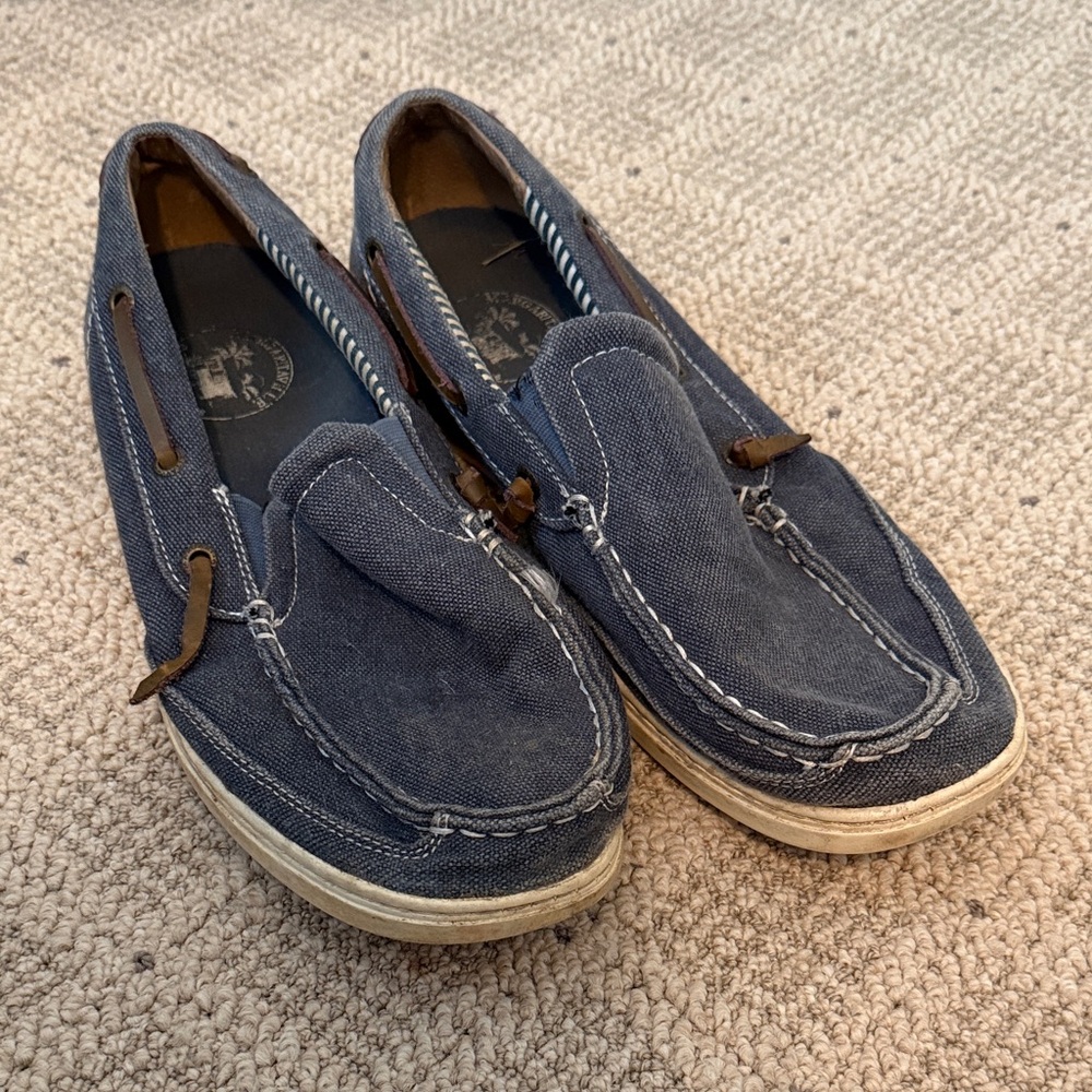 Margaritaville Men's Navy Boat Shoes